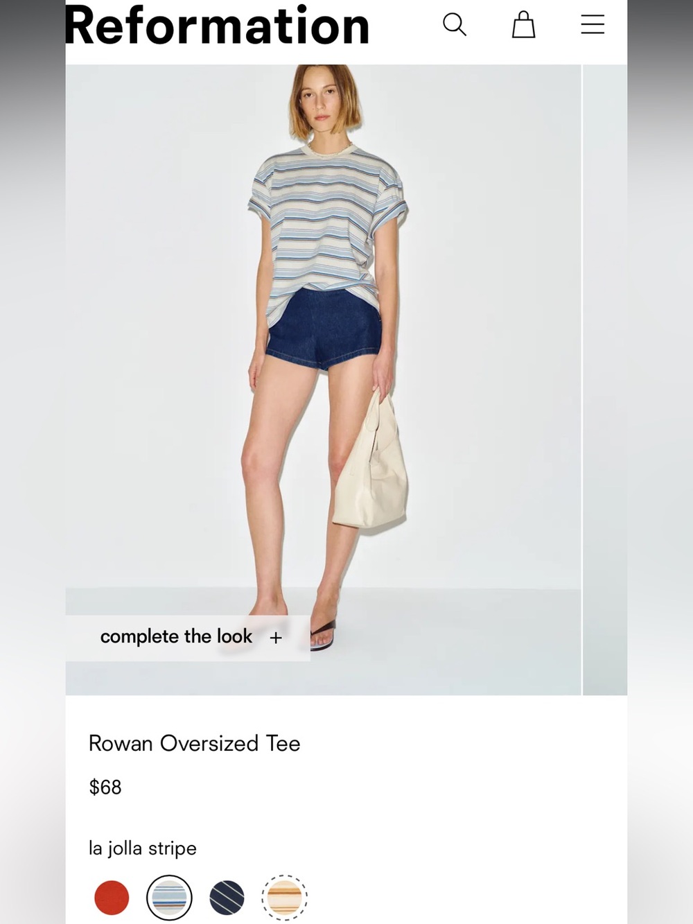 Reformation Rowan Oversized Tee